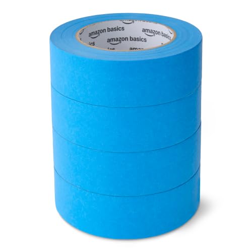 Amazon Basics Painters Tape 1.41 x 60-Yard 4 Rolls Blue