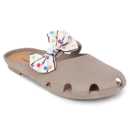 Image of CASSIEY Fashion Slippers For Women slipper Printed Bow design Slip on Flat Sandals