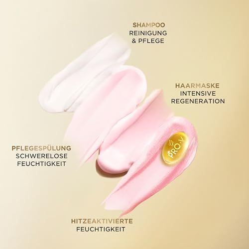 Pantene Pro-V Moisture Boost Keratin Protect Haarmaske 300ml Extrem Trockenes Haar. Nährt bis zu 8 Schichten Tief und Schließt Luftfeuchtigkeit Aus. Pro-V Formel und Active Nutri-Plex-Technologie