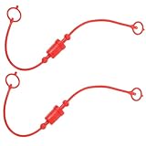 FRCOLOR 2 Sätze Hydraulik Schnellkupplung Staubschutzkappe mit Integriertem Sicherungsring Staubdichte Schutzkappe für Hydraulische Kupplungsstecker Langlebig und Installieren