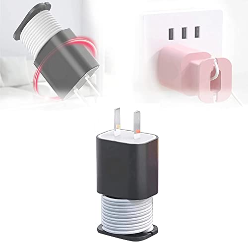 Protecteur de Chargeur en Silicone 2 en 1, Enrouleur de câble de données 20 W/18 W Stockage de câble de Protection Anti-Casse, adapté pour étui de Protection en Silicone de Chargeur 11/12 Cover
