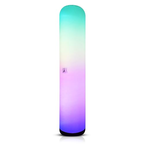 Inflatable Color Changing Column 8' x 18", Sand Bag Base, 4 Modes...