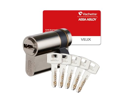 Vachette Demi-Cylindre VELIX 30x10 - Finition Nickelée - Résistance...