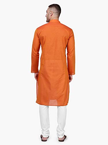 Image of Rajubhai Hargovindas Men Pure Cotton Solid Long Kurta