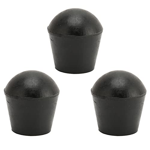 3 PCS Crutch Tips 22mm Inner Diameter Rubber Material Built in Copper Plate Walking Cane Tips Durable Crutch Accessories for Replacement