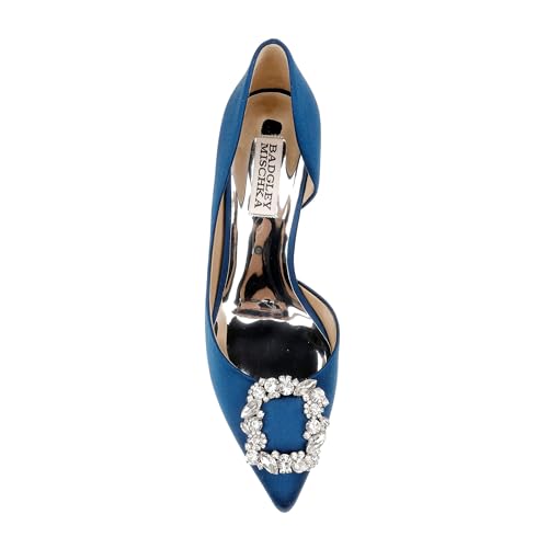 Image of Badgley Mischka Women's Fabia II Kitten Heels with Crystal Buckle