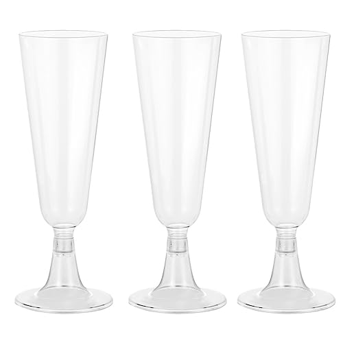 NOLITOY Coffee Mug シャンパングラス 150ml ワイングラス プラカップ プラスチック製 クリア 透明 使い捨て 割れない 誕生日 パーティー キャンプ アウトドア用 10個