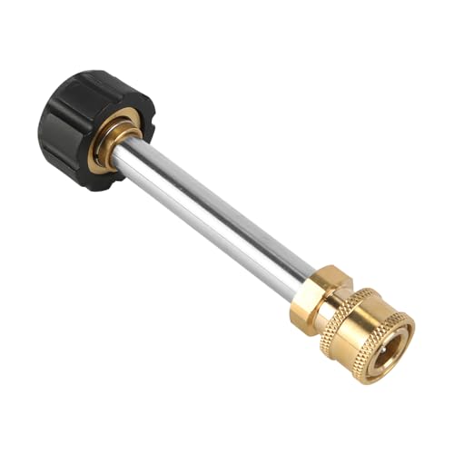 Nicear Adaptador de hidrolavadora para Karcher HD (M22 14 mm), Conector de Pistola de Burbujas de Nieve de conexión rápida de 1/4', acoplador de Varilla rociadora de latón y Acero Inoxidable.
