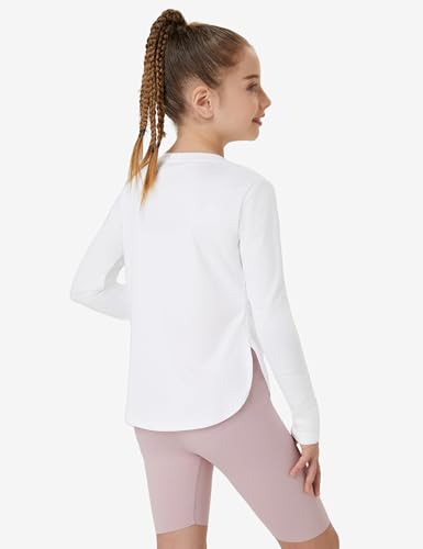 FitsT4 Sports Girls Sun Shirts Long Sleeve Rash Guard UPF 50+ UV Protection Swim Tops2