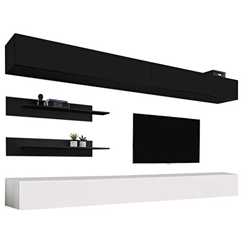 MEBLE FURNITURE & RUGS Fly I 30TV Wall Mounted Floating Modern Entertainment Center