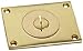 Lew Electric 6304-S Replacement Cover w/Combo Plug for Communication/Data- Brass