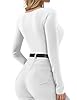 YOGINGO Women's Long Sleeve Deep V Neck Bodysuits ... #3