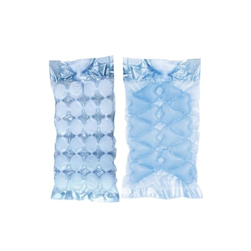 Fackelmann 9985850 Sachets glaçons cœurs, sachets glaçons ovales, Lot de 24 sachets glaçons, Plastique, Bleu, 4,5 cm