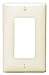 Hubbell Wiring Systems NPJ26LA Wall Plate, Nylon, Mid-Sized, 1-Gang, 1 Decorator, Light Almond