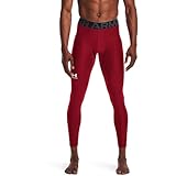 Under Armour メンズ ヒートギア アーマー レギンス, Flawless (834)/White, Medium