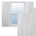 Ekena Millwork TFP001HS15X061PR True Fit PVC Hastings Fixed Mount Shutters, 15"W x 61"H, Primed