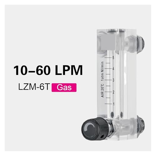 Débitmètre à flotteur de gaz avec vanne de régulation LZM-6T 10-60 LPM - 2