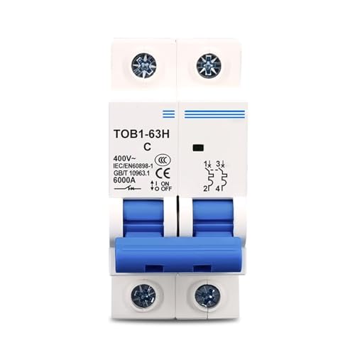 Disjoncteur AC 2P 20A type C bipolaire 400V haute tension