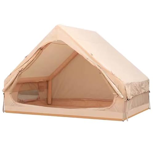 Carpa inflable para camping 4-6 personas, khaki miniatura 1