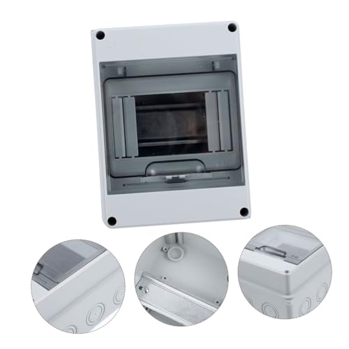 2 cajas de distribución impermeables para exteriores con tapa transparente 7