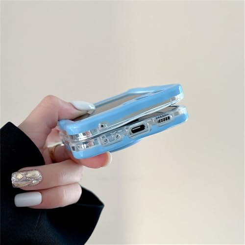 Coque Samsung Z Flip 4 5 colorée design ondulé pour le quotidien et les sorties - 4