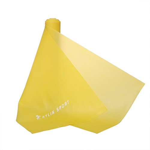 kylin Sport 2 m Yoga elástico bandas Fitness ejercicio bandas de resistencia para gimnasio en casa ejercicios Pilates fortalecimiento, Yellow-10 LBS