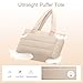 Tote Bag for Women Lightweight Puffer Tote Bag Large Nurse Bags Handbag with Pockets Zipper Closure for Work Travel