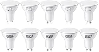 Aigostar GU10 LED Bulbs, Cool White 6500K, 47W Halogen Spotlight Equivalent, 4W LED Bulbs 320 lm Energy Saving Light Bulbs 100° Wide Beam, Pack of 10
