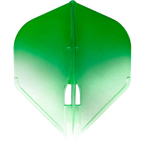 L-Style LS505 L-Flight Pro | Champagne Dart Flight Pro in Standard Shape with Two Tone Gradient, L1, Green/White
