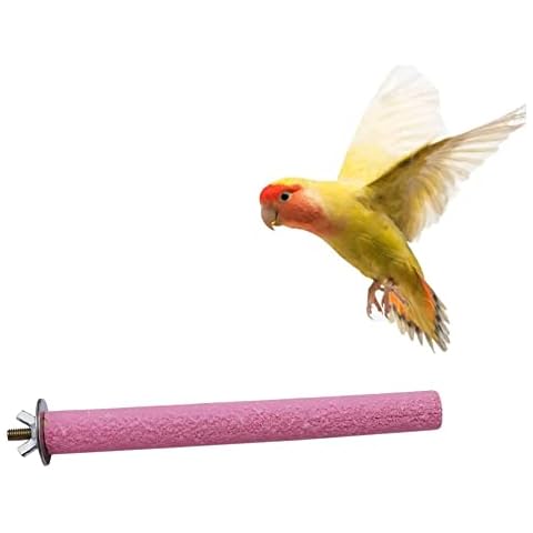 Litewoo Bird Perch Grinding Stand for Bird Parrot Budgie Parakeet Cockatiel Conure Lovebird Finch（7.09" / 18cm） Cover