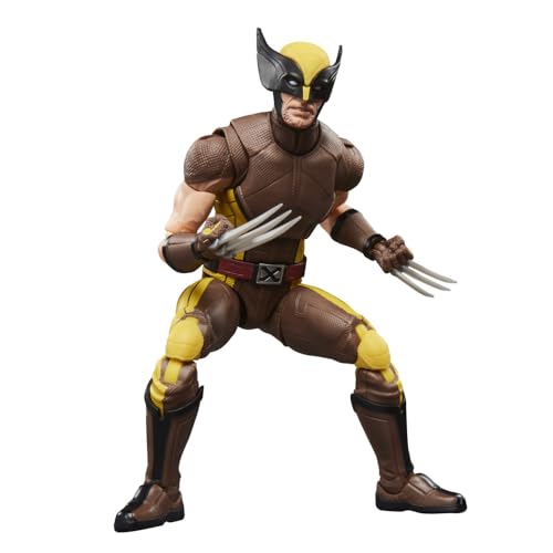 Image of Marvel Legends Series Wolverine (Brown Suit), Marvel Studios' Deadpool & Wolverine Movie Collectible 6-Inch Action Figure Gift