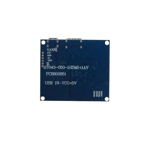 Image of 5 Inch 800x480 IPS Portable DIY LCD Display Screen with Mini-HDMI Controller Board - Compatible with PC, Raspberry /Orange Pi, Gaming Consoles, Digital Microscopes & More (Secondary Monitor Kit)