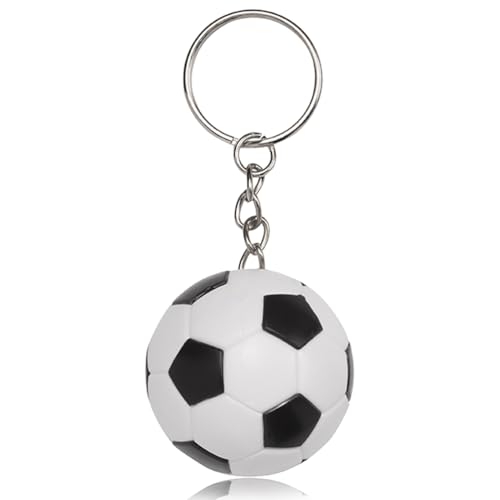 Llavero de Fútbol, Fútbol, Regalo de Fútbol para Chicos, Llavero de Fútbol para Chicos, Colgante de Fan de Fútbol, Entrenador de Fútbol Chicos/Mujeres, Recompensas Escolares Deportivas, Negro