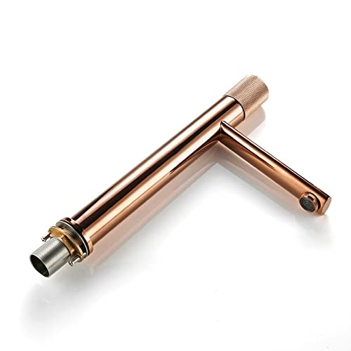 Robinet de lavabo en laiton or rose SFEWF, mitigeur haute performance