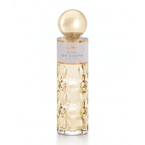 PARFUMS SAPHIR Cool de Saphir - Eau de Parfum con Vaporizzatore da Donna - 200 ml