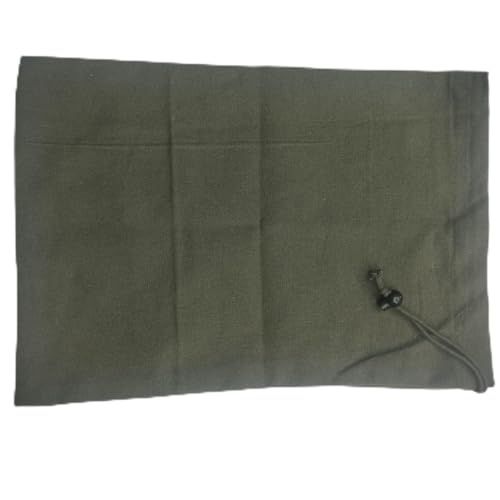 Image of LFH Cotton Rich Shoe Storage Bags with Drawstring, Breathable Dustproof Reusable Shoe Organizer for Travel, Gym, Dorm, Hotel, Easy Carry Machine Washable 12 inchx17 inch (Pack of 2), Military Green