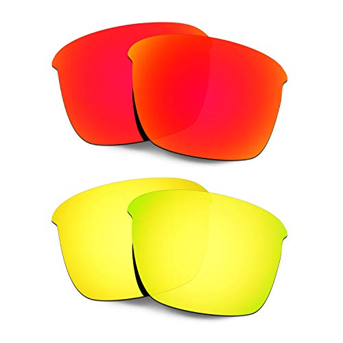 Lentilles renforcées Oakley Thinlink OO9316 miroités rouge or contre les reflets