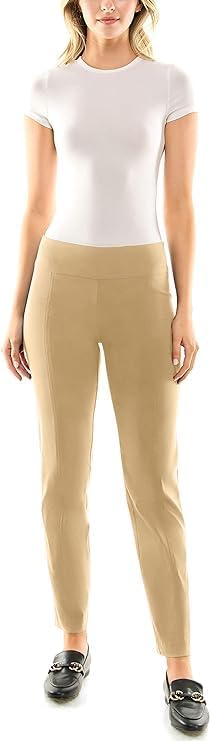 Zac & Rachel Womens Millennium Fabric Pull-on Slim Leg Pant - Image 3