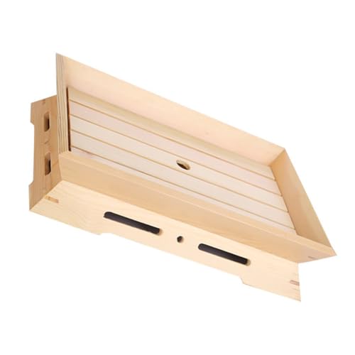 Plato para sushi de plástico beige 34x24cm