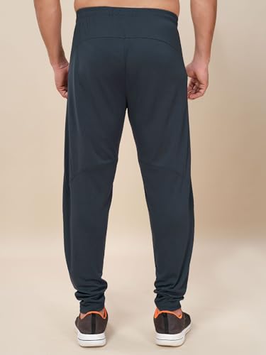 Image of TECHNOSPORT Men's Plus Size Solid Slim Fit Track Pant with Quick Dry SPF50+ for Running, Workout & Sports