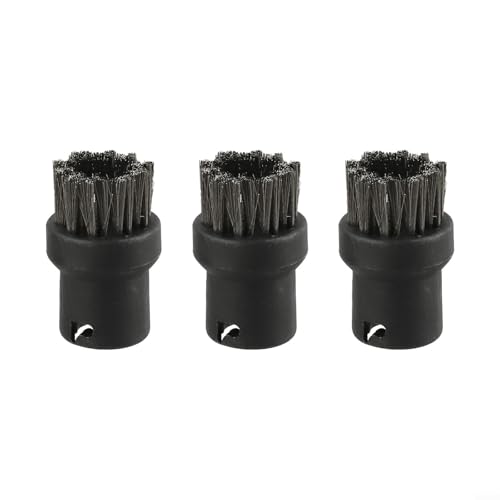 3 boquillas de cepillo de alambre de acero inoxidable para limpiadores de vapor de la serie Karcher incluyendo 1 2 3 4 5 7 y CTK10 para espacios reducidos y limpieza de desagües