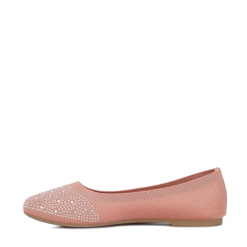 Splash Rhinestones Embellished Ballet Flats4