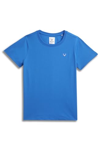 Image of Allen Solly Boys' Crew Neck T-Shirt | Stag Logo | Cotton | Regular Fit | Everyday Kids Casual Wear