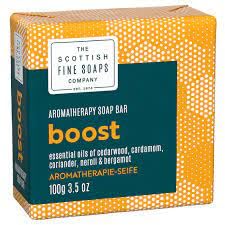 Scottish Fine SoapsAromatherapy Boost 100g Wrapped