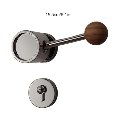Serrure de porte intérieure moderne avec bouton type rocker ergonomique