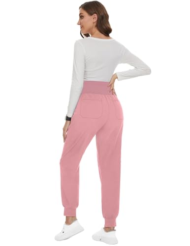 Image of PACBREEZE Women's Maternity Scrubs with 6 Pockets, Workwear Maternity Jogger Scrubs Pregnancy Pants, S-XXL