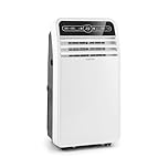 Klarstein Climatiseur Mobile Silencieux, Smart Climatiseur 4 en 1, Mode Nuit, Déshumidificateur, Ventilateur, Mini Climatisation à Faible Conso, Evacuation, Clim Portable de 9000 BTU, Climatiseurs
