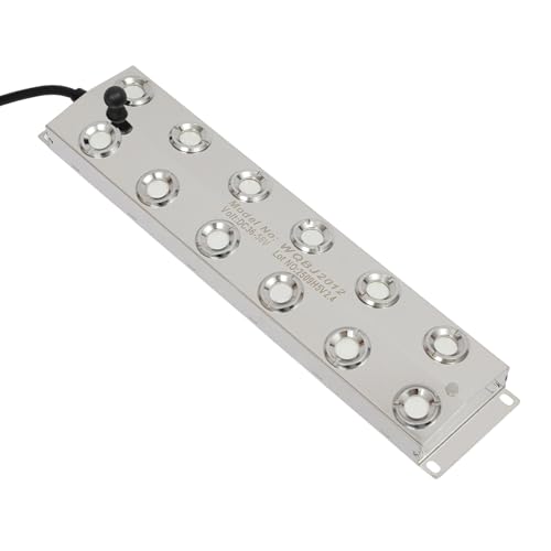 MELAQULY Générateur de brume à ultrasons, 12 têtes, avec bloc d'alimentation étanche de 400 W, lourd, 9 l/h, humidificateur d'air pour bassin, jardin, rocaille