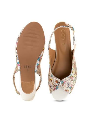 Khadim's 3441051 Lightweight Durable Extra Soft Trendy Premium Stylish Lifestyle and Fancy Buckle Strap Heels For Women