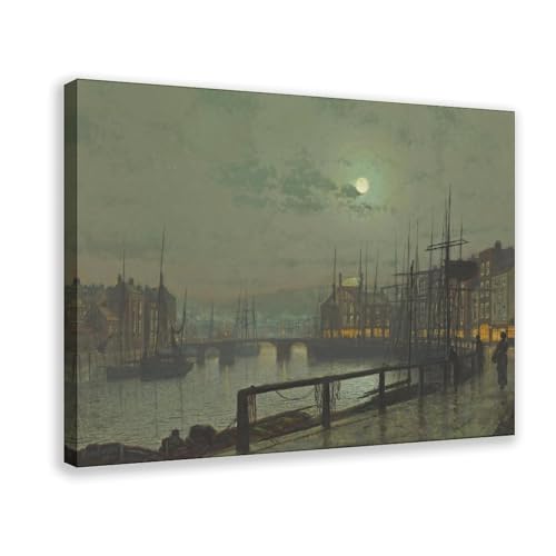 Cadre suspendre John Atkinson Grimshaw pour habiller un mur de bureau ou salon